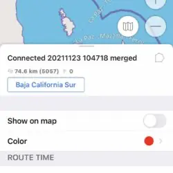 Osmand for iOS route preview